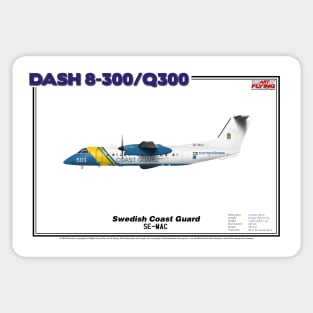 DeHavilland Canada Dash 8-300/Q300 - Swedish Coast Guard (Art Print) Sticker